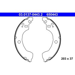 Brake Shoe Set ATE 03.0137-0443.2 OE Ref 440608M126
