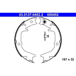 Handbrake Shoe Set ATE 03.0137-0452.2 OE Ref MN102634