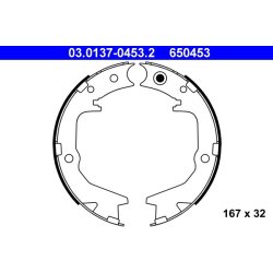 Handbrake Shoe Set ATE 03.0137-0453.2 OE Ref MN186303