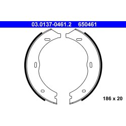 Handbrake Shoe Set ATE 03.0137-0461.2