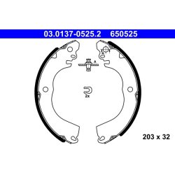 Brake Shoe Set ATE 03.0137-0525.2 OE Ref 4600A335