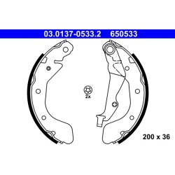 Brake Shoe Set ATE 03.0137-0533.2 OE Ref 95375903
