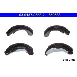 Jeu de mâchoires de frein ATE 03.0137-0533.2 pour VAUXHALL KARL, VIVA OE 1605307 ATE