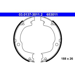 Handbrake Shoe Set ATE 03.0137-3011.2 OE Ref 96626083