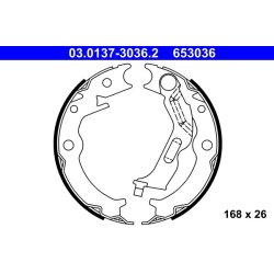 Handbrake Shoe Set ATE 03.0137-3036.2 OE Ref 96496764