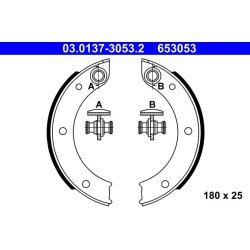 Handbrake Shoe Set ATE 03.0137-3053.2 OE Ref 91135209710