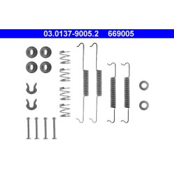 Kit de mâchoires de frein ATE 03.0137-9005.2 pour PORSCHE, VW