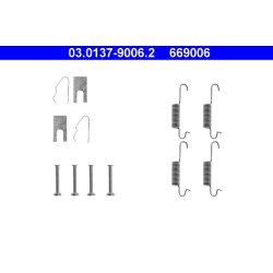 Kit de mâchoires de frein ATE 03.0137-9006.2 pour AUDI, VW