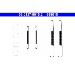 Kit de mâchoires de frein ATE 03.0137-9015.2 pour VAUXHALL KADETT, CHEVETTE