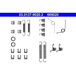 Kit de mâchoires de frein ATE 03.0137-9020.2 pour ALFA ROMEO, FIAT, PEUGEOT et plus encore...