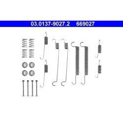 Kit de mâchoires de frein ATE 03.0137-9027.2 pour PEUGEOT, RENAULT et plus encore...