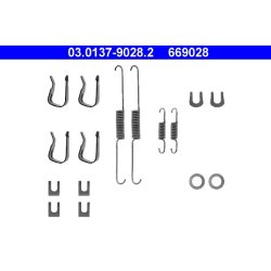 Kit de mâchoires de frein ATE 03.0137-9028.2 pour RENAULT, 4, 5 OE 7701012340