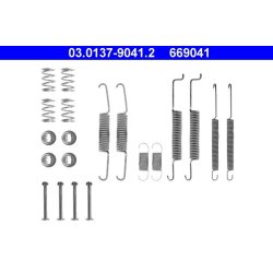Kit de mâchoires de frein ATE 03.0137-9041.2 pour AUDI, VW OE 321698545