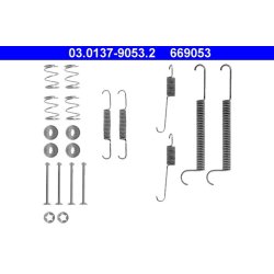 Kit de mâchoires de frein ATE 03.0137-9053.2 pour VAUXHALL
