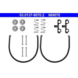 Kit de mâchoires de frein ATE 03.0137-9070.2 pour CITROËN