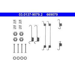 Kit de mâchoires de frein ATE 03.0137-9079.2 pour CITROËN, PEUGEOT OE 430840