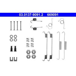 Kit de garnitures de freins ATE 03.0137-9091.2 pour FORD FIESTA