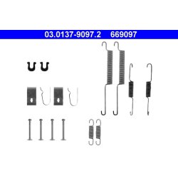 Kit de mâchoires de frein ATE 03.0137-9097.2 pour ACURA, HONDA
