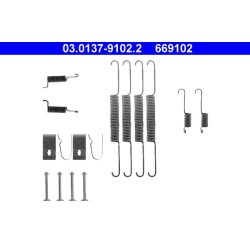Kit de mâchoires de frein ATE 03.0137-9102.2 pour MAZDA 323