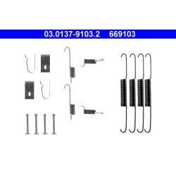 Kit de mâchoires de frein ATE 03.0137-9103.2 pour MAZDA 626