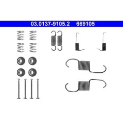 Kit de mâchoires de frein ATE 03.0137-9105.2 pour MITSUBISHI L, L200, PAJERO