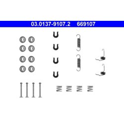 Kit de mâchoires de frein ATE 03.0137-9107.2 pour MITSUBISHI, PROTON