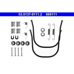 Kit de garnitures de freins ATE 03.0137-9111.2 pour NISSAN MICRA