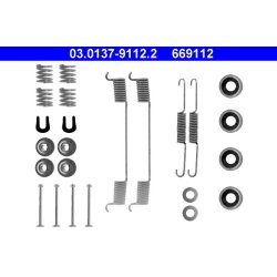 Kit de mâchoires de frein ATE 03.0137-9112.2 pour NISSAN