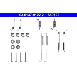 Kit de mâchoires de frein ATE 03.0137-9122.2 pour FORD ESCORT, ORION