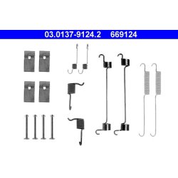 Kit de mâchoires de frein ATE 03.0137-9124.2 pour FORD ESCORT, ORION OE 6181209