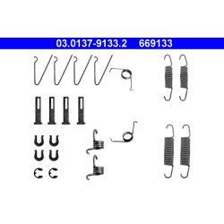 Kit de mâchoires de frein ATE 03.0137-9133.2 pour SKODA FAVORIT