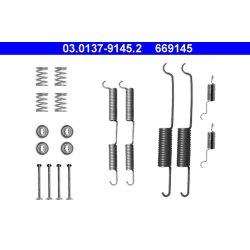 Kit de mâchoires de frein ATE 03.0137-9145.2 pour MERCEDES MB OE 6314230088