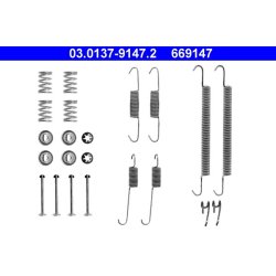 Kit de mâchoires de frein ATE 03.0137-9147.2 pour BMW Série 3, référence d'origine 34219067128