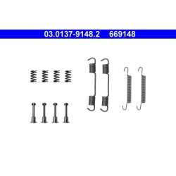 Handbrake Shoes Kit ATE 03.0137-9148.2 OE Ref 34419064274