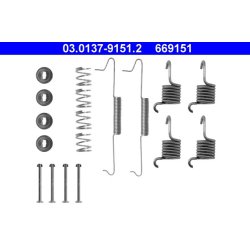 Kit de mâchoires de frein ATE 03.0137-9151.2 pour VW LT