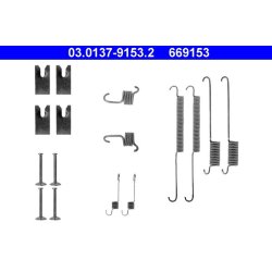 Kit de garnitures de freins ATE 03.0137-9153.2 pour FORD MONDEO