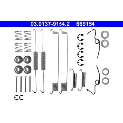 Kit de mâchoires de frein ATE 03.0137-9154.2 pour FORD TRANSIT