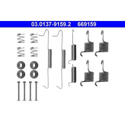Kit de mâchoires de frein ATE 03.0137-9159.2 pour VW LT