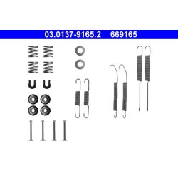 Kit de garnitures de freins ATE 03.0137-9165.2 pour NISSAN 100NX, ALMERA, SUNNY