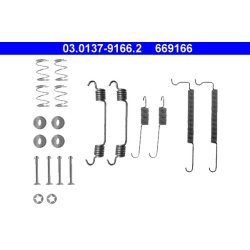 Kit de mâchoires de frein ATE 03.0137-9166.2 pour CHEVROLET, VAUXHALL