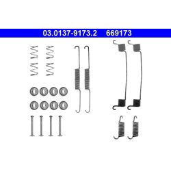 Kit de mâchoires de frein ATE 03.0137-9173.2 pour DAF, VOLVO 66, 340-360