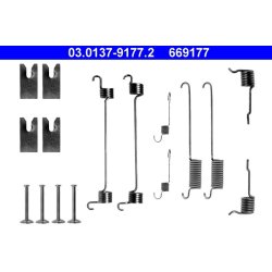 Kit de mâchoires de frein ATE 03.0137-9177.2 pour FORD OE 1006005