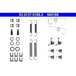 Kit de mâchoires de frein ATE 03.0137-9188.2 pour CITROËN, PEUGEOT C15, 305