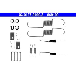 Kit de mâchoires de frein ATE 03.0137-9190.2 pour HONDA, SUZUKI