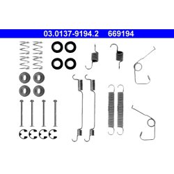 Kit de mâchoires de frein ATE 03.0137-9194.2 pour FORD TRANSIT