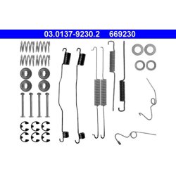Kit de mâchoires de frein ATE 03.0137-9230.2 pour FORD TRANSIT