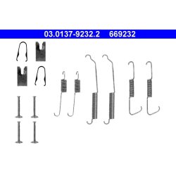 Kit de mâchoires de frein ATE 03.0137-9232.2 pour MERCEDES CLASSE A OE 1684210090