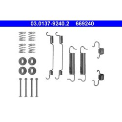 Kit de mâchoires de frein ATE 03.0137-9240.2 pour VAUXHALL, RENAULT,