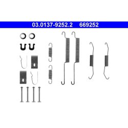Kit de mâchoires de frein ATE 03.0137-9252.2 pour HONDA HR-V, LOGO