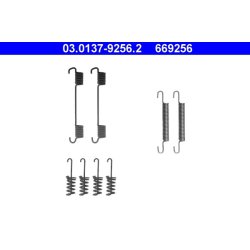 Kit de mâchoires de frein à main ATE 03.0137-9256.2 pour MERCEDES, VW